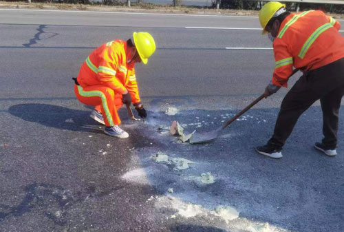 松山湖管委会公路下沉注浆加固